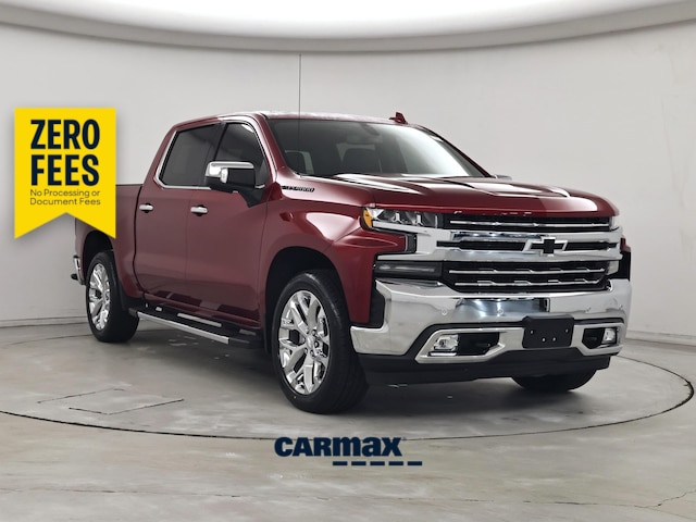Red 2021 Chevrolet Silverado 1500 Pickup Truck Four-Wheel Drive Automatic