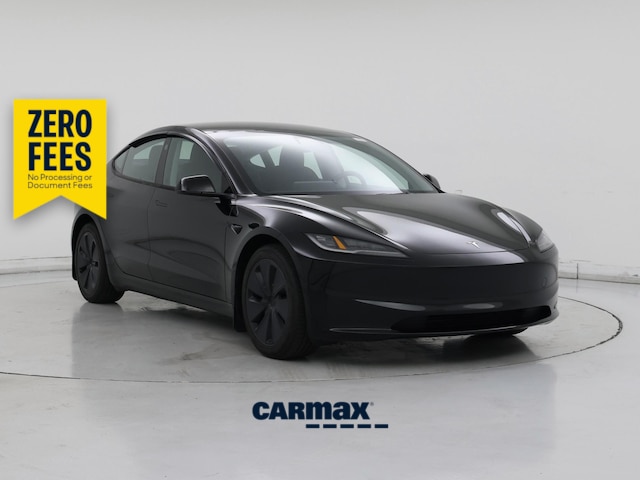 Black 2025 Tesla Model 3 Sedan All-Wheel Drive Automatic