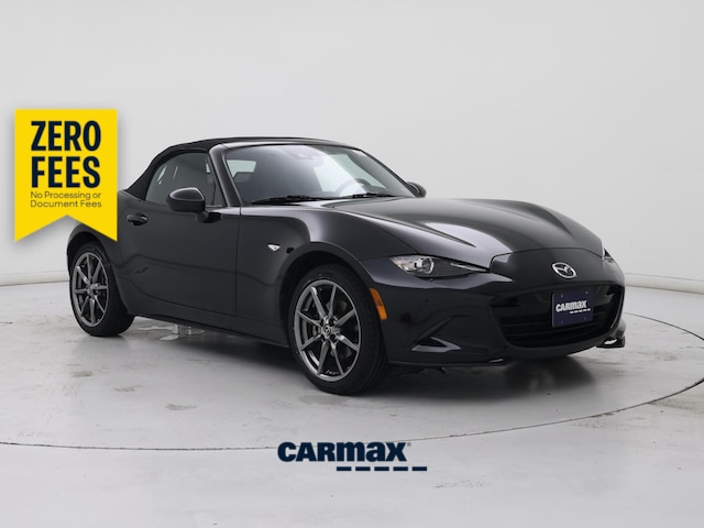 Black 2020 Mazda MX-5 Miata Convertible Rear-Wheel Drive Manual