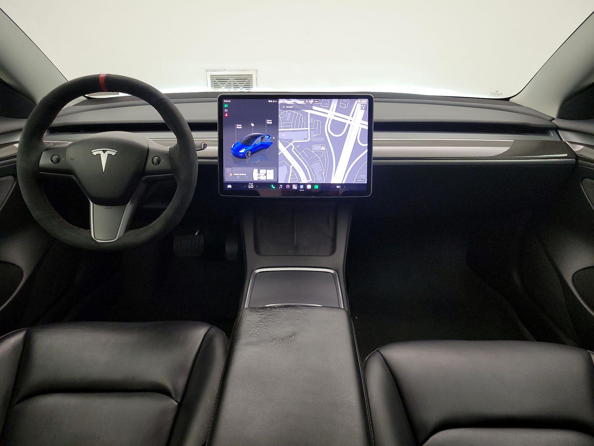 Blue 2022 Tesla Model 3 Sedan Rear-Wheel Drive Automatic
