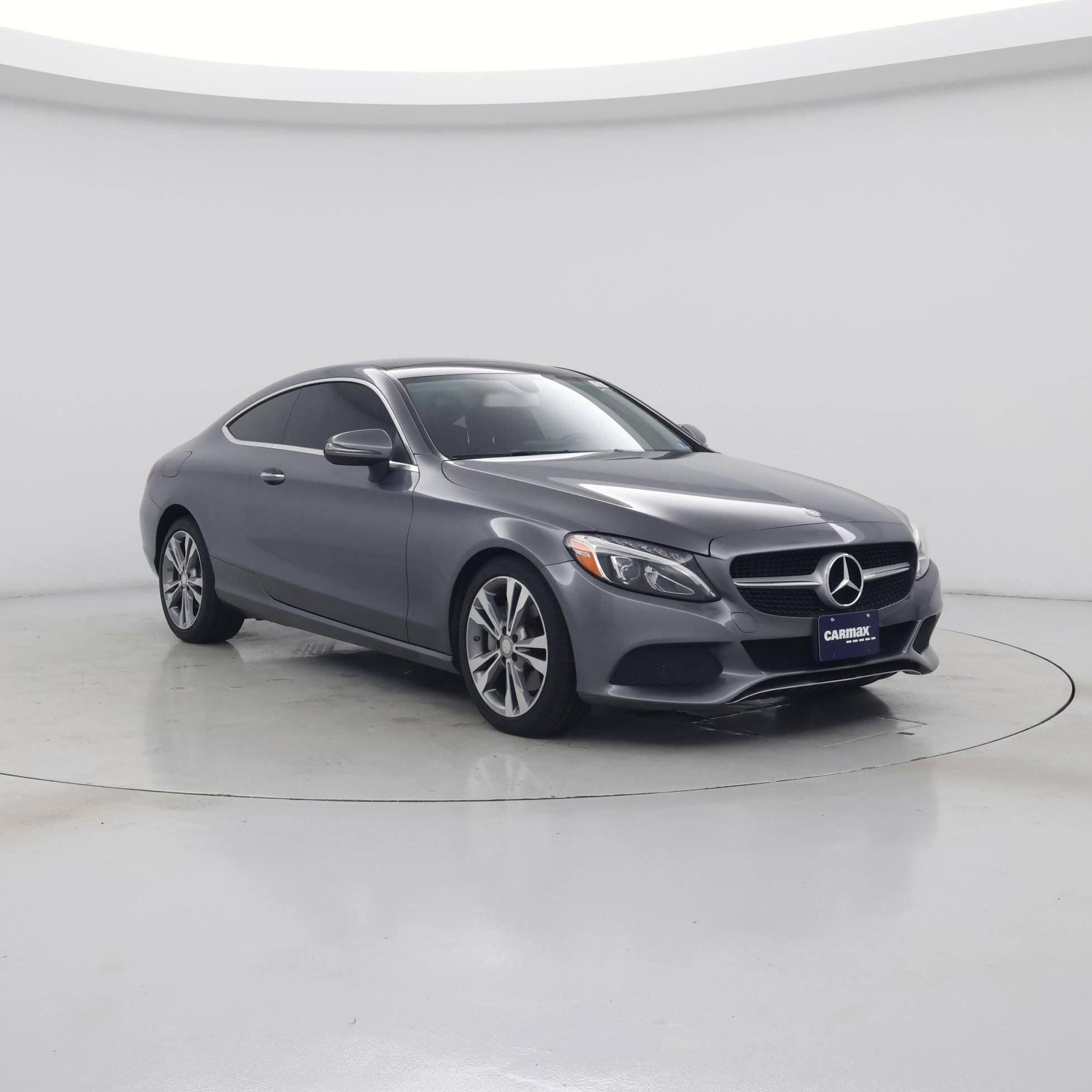 Gray 2017 Mercedes-Benz C-Class Coupe All-Wheel Drive Automatic