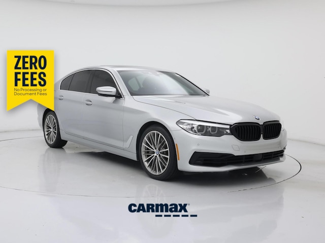 Silver 2020 BMW 5 Series Sedan Rear-Wheel Drive Automatic