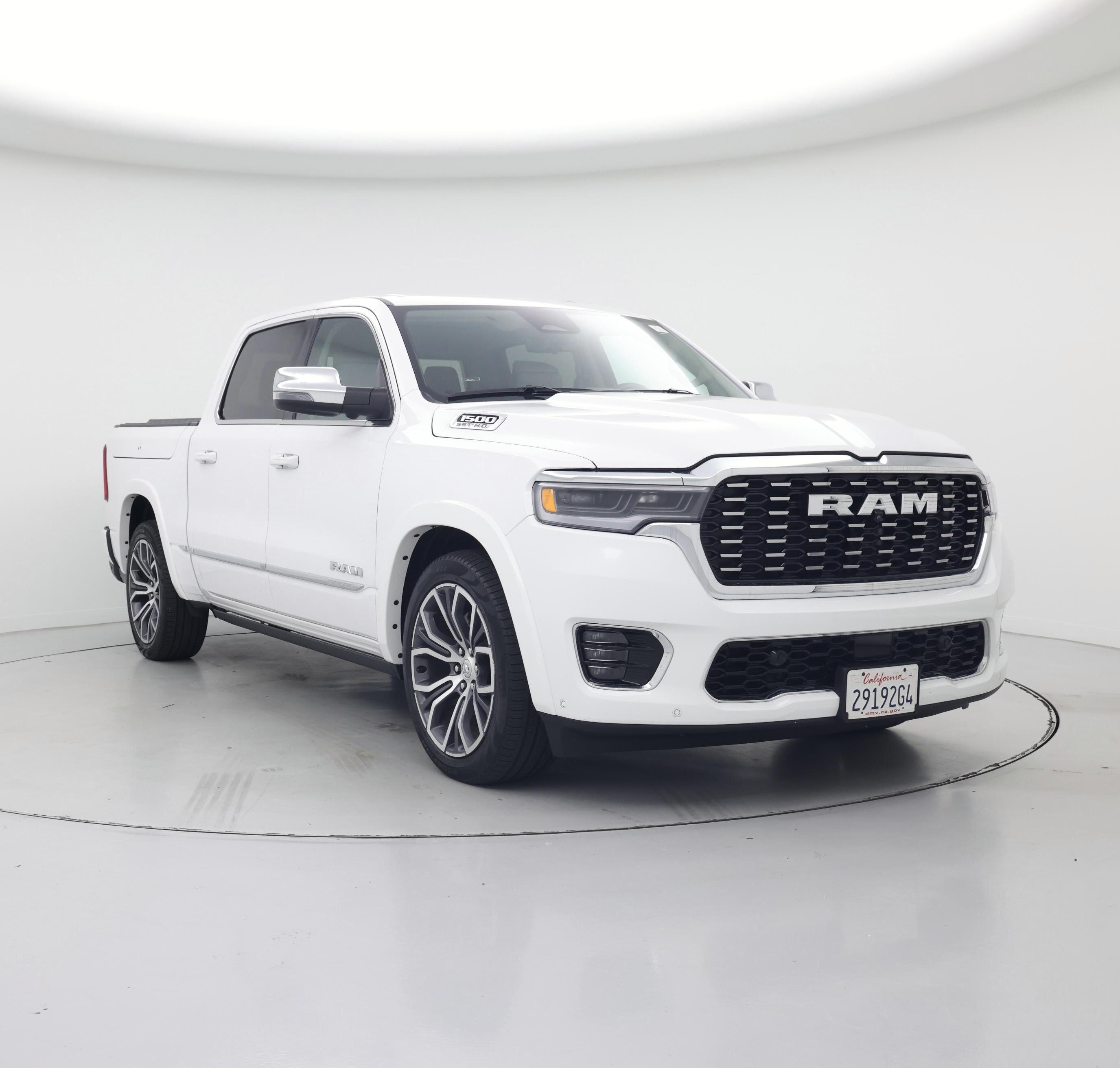 White 2025 RAM 1500 Pickup Truck Four-Wheel Drive Automatic