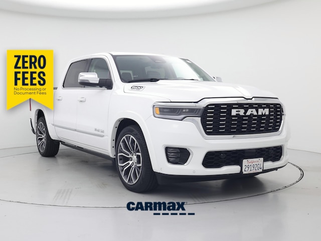 White 2025 RAM 1500 Pickup Truck Four-Wheel Drive Automatic