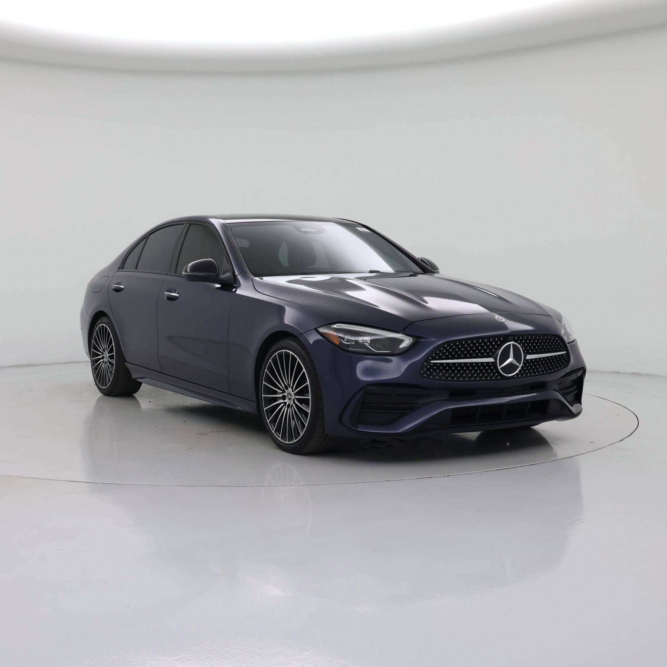 Blue 2024 Mercedes-Benz C-Class Sedan Rear-Wheel Drive Automatic
