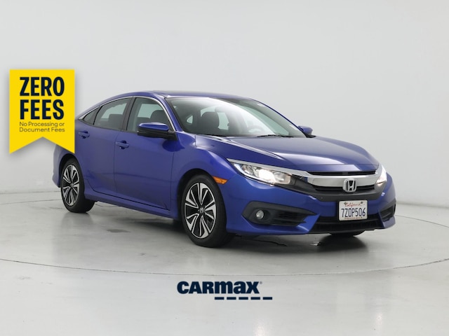 Blue 2017 Honda Civic Sedan Front-Wheel Drive Automatic