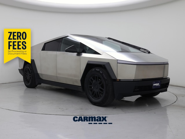 Silver 2024 Tesla Cybertruck Pickup Truck All-Wheel Drive Automatic