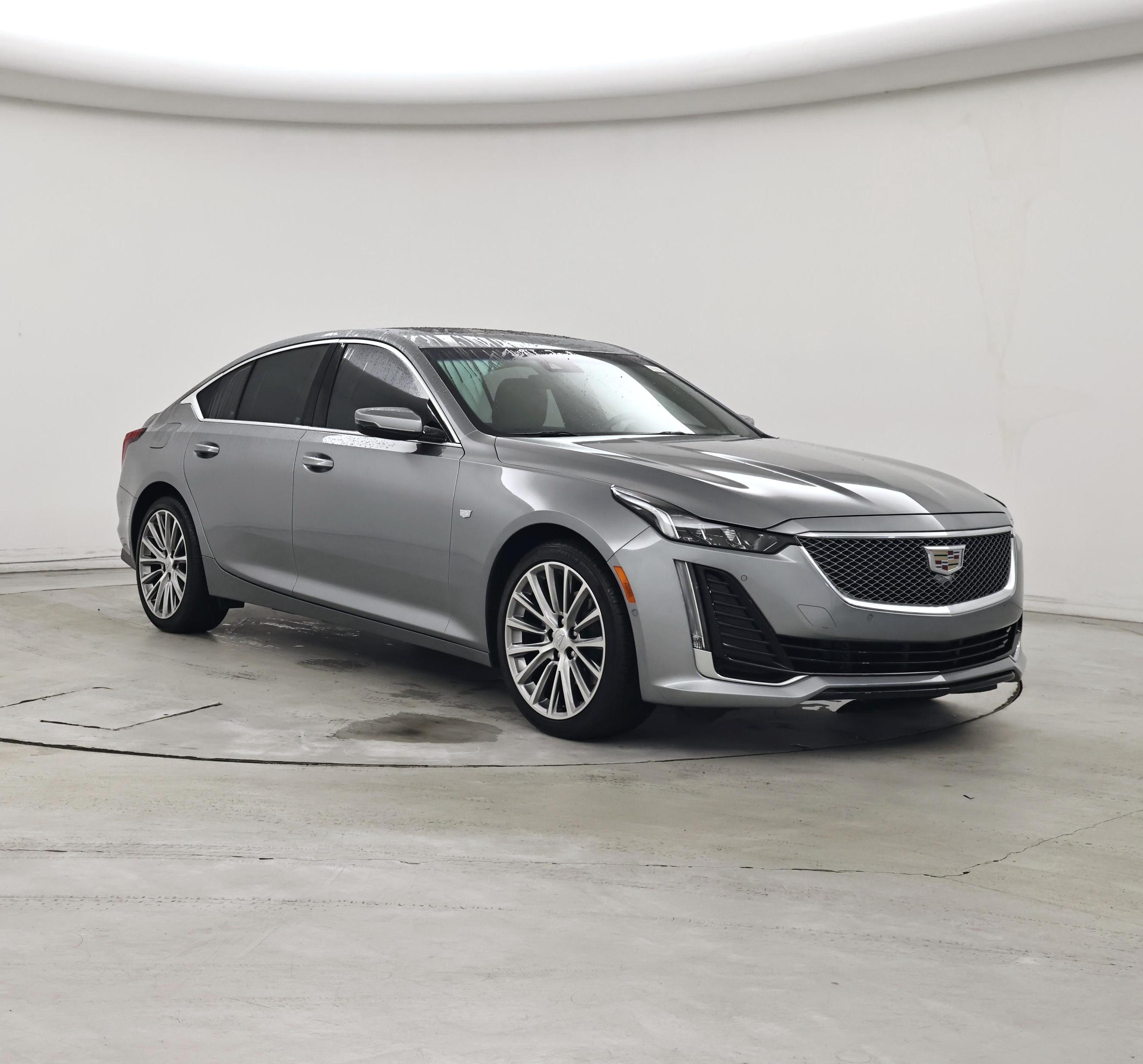 Silver 2023 Cadillac CT5 Sedan Rear-Wheel Drive Automatic