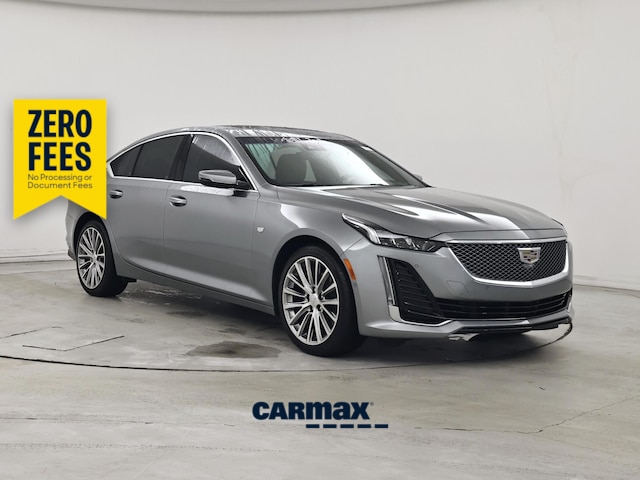 Silver 2023 Cadillac CT5 Sedan Rear-Wheel Drive Automatic