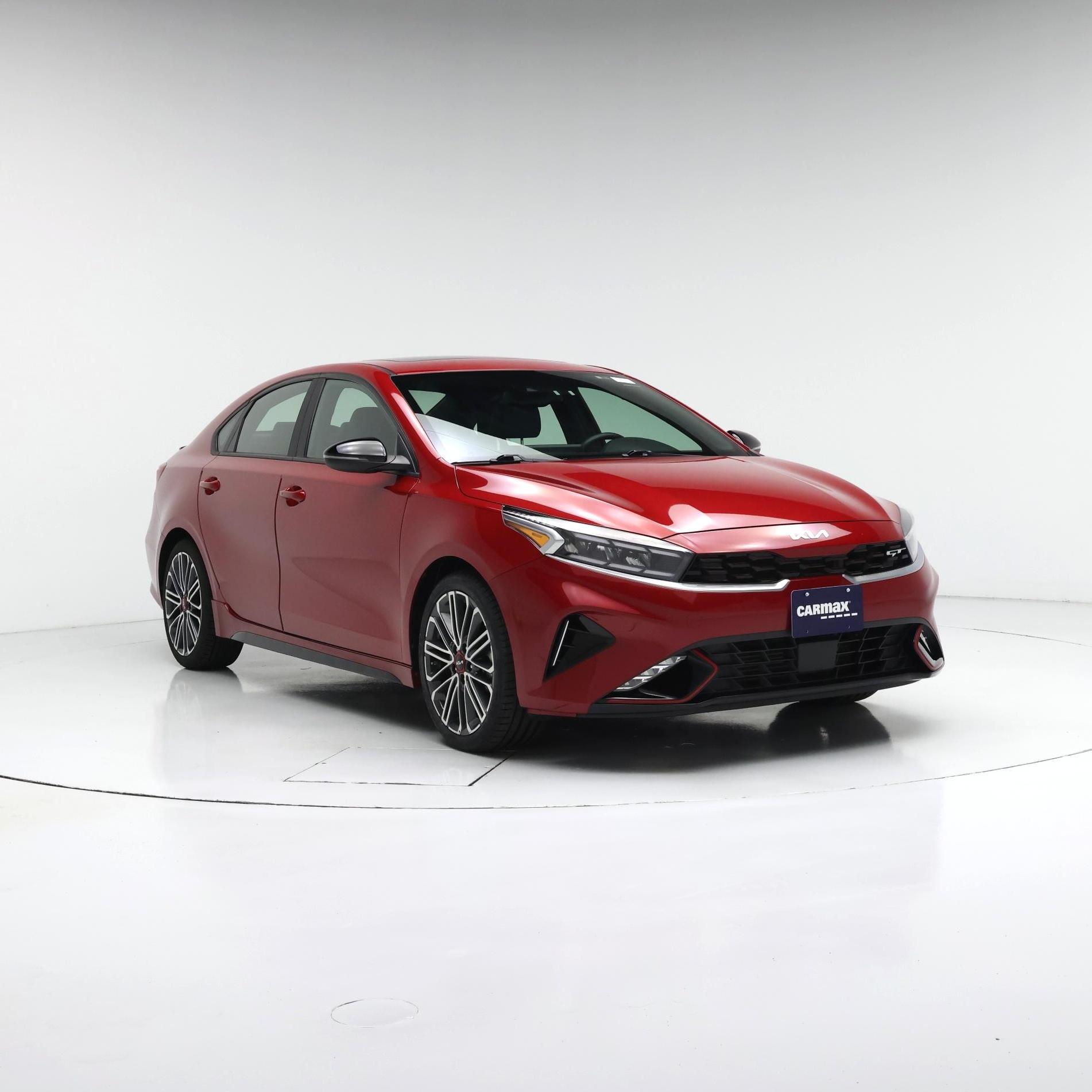 Red 2023 Kia Forte Sedan Front-Wheel Drive Automatic