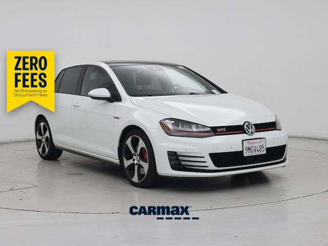 White 2016 Volkswagen Golf GTI Hatchback Front-Wheel Drive Automatic