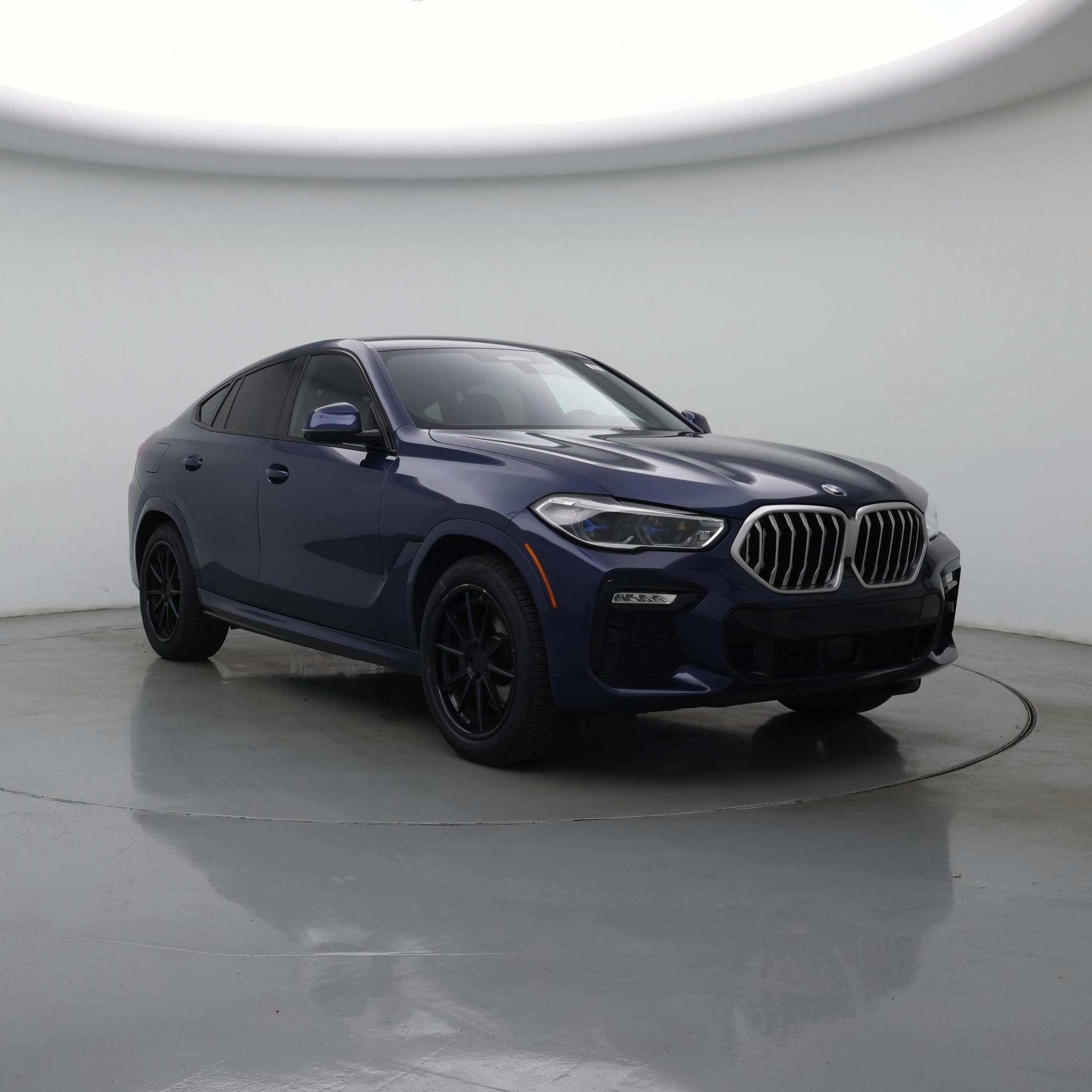 Blue 2021 BMW X6 SUV / Crossover Rear-Wheel Drive Automatic