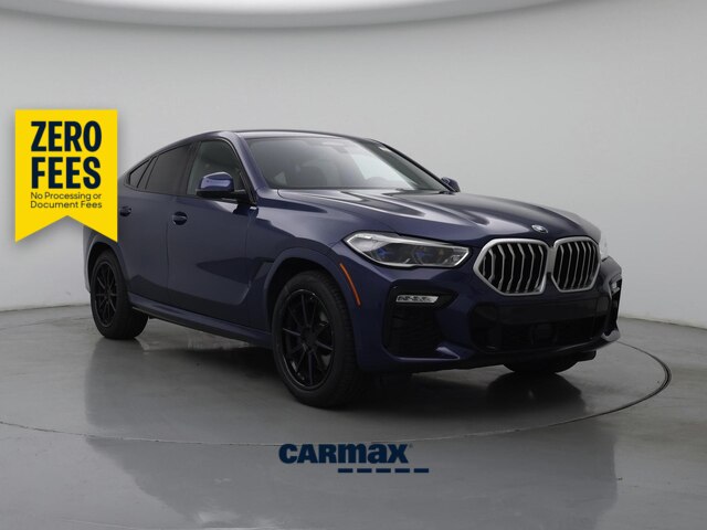 Blue 2021 BMW X6 SUV / Crossover Rear-Wheel Drive Automatic