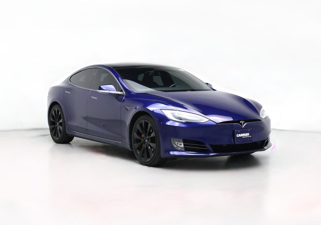 2021 Tesla Model S Long Range Plus in Blue — CarMax photo