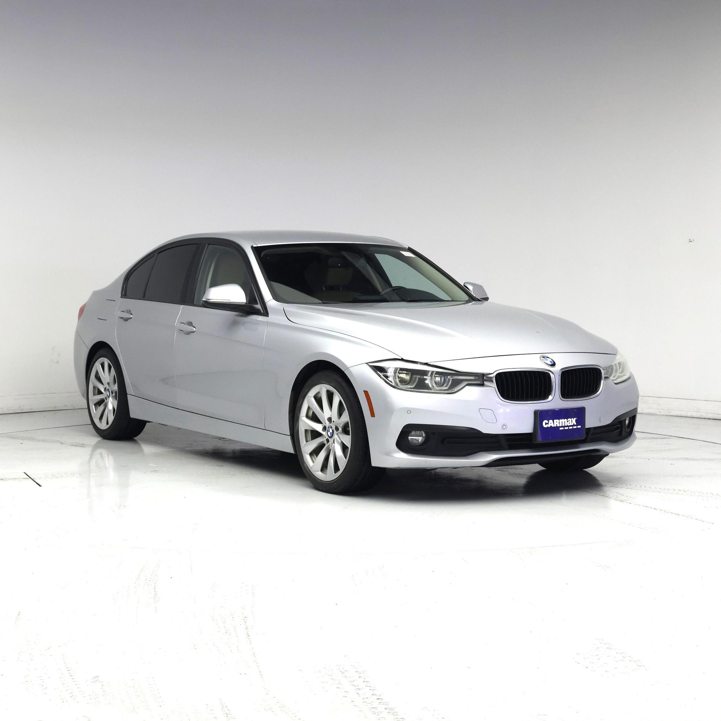 Silver 2018 BMW 3 Series Sedan Rear-Wheel Drive Automatic