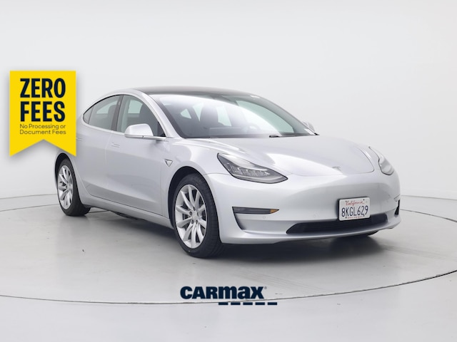 Silver 2019 Tesla Model 3 Sedan All-Wheel Drive Automatic