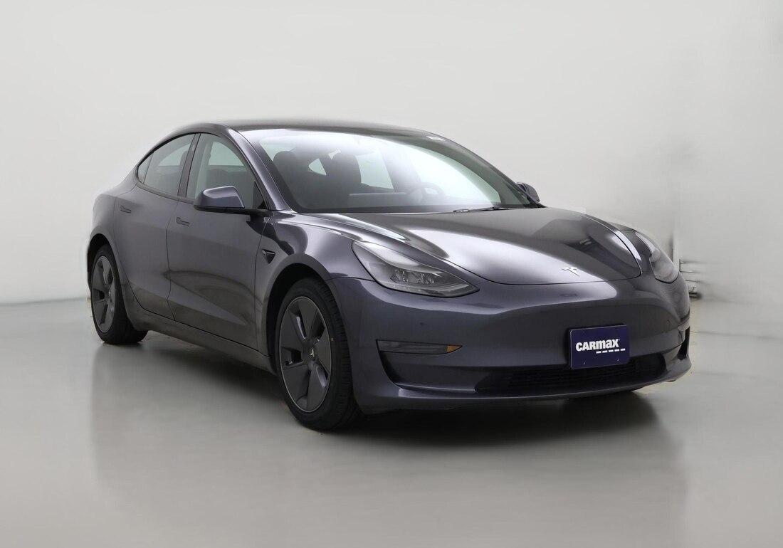 2023 Tesla Model 3 Rear-Wheel Drive in Gray — CarMax photo