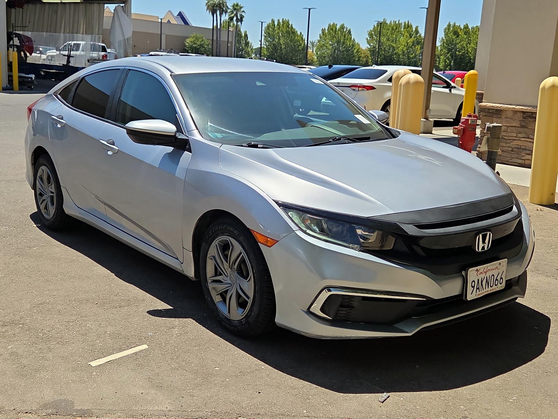 Silver 2021 Honda Civic Sedan Front-Wheel Drive Automatic