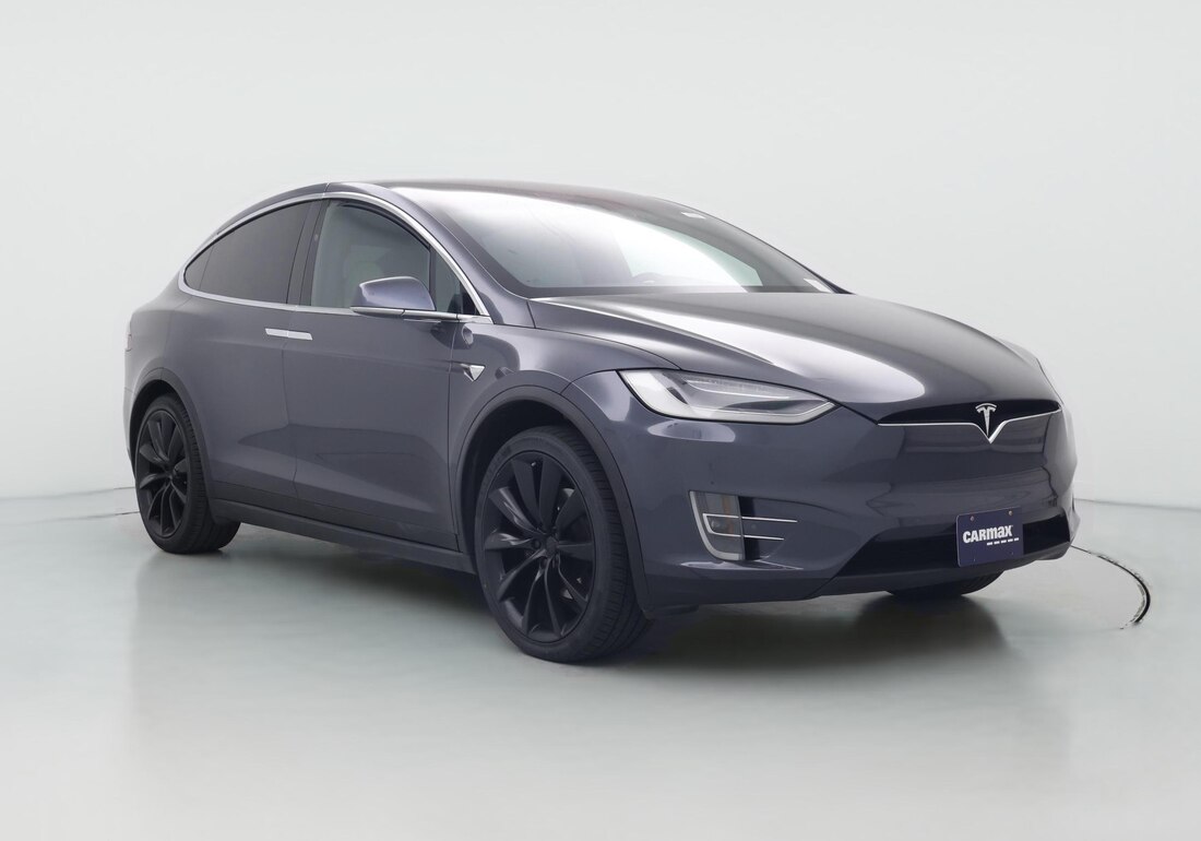 2020 Tesla Model X Long Range Plus in Gray — CarMax photo