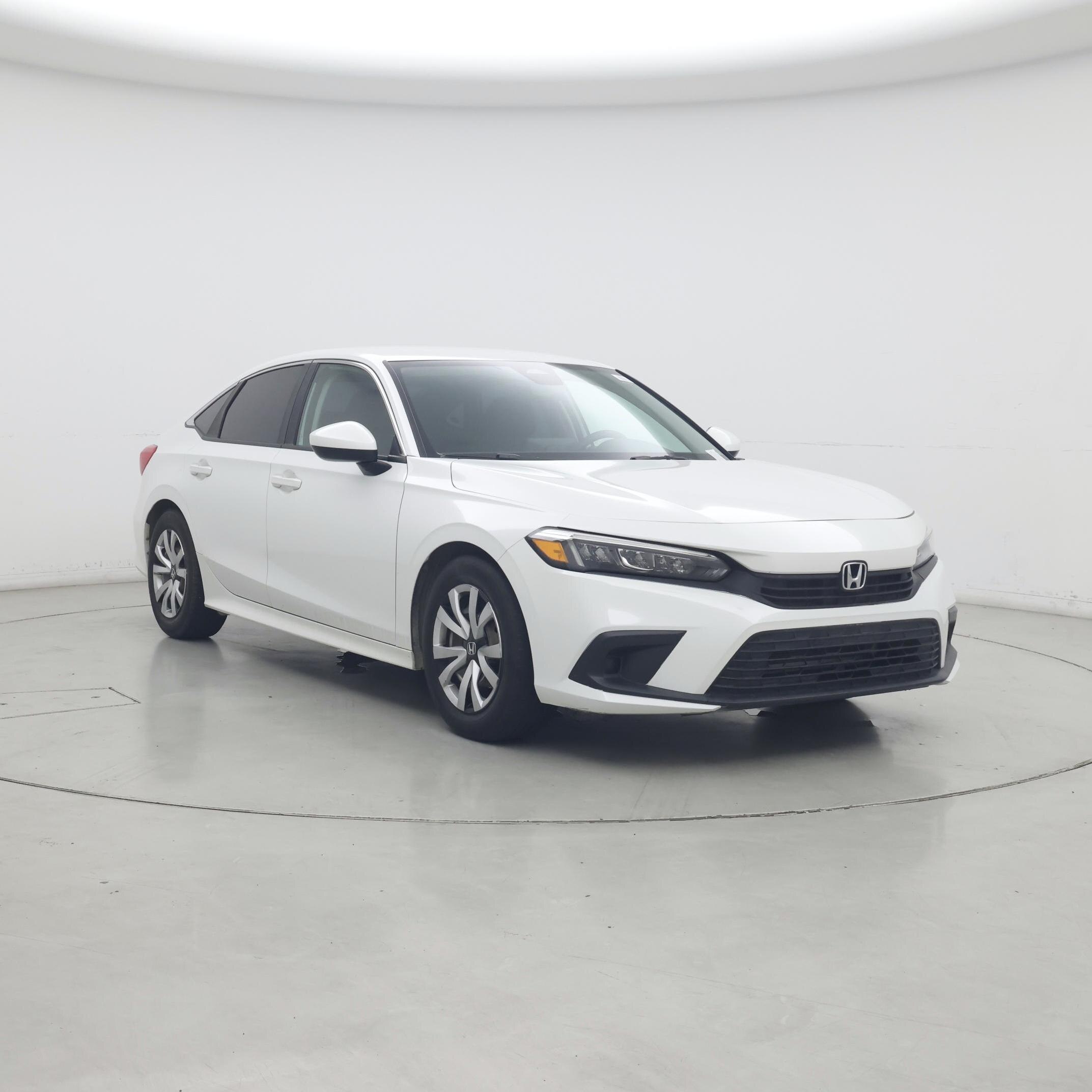 White 2022 Honda Civic Sedan Front-Wheel Drive Automatic