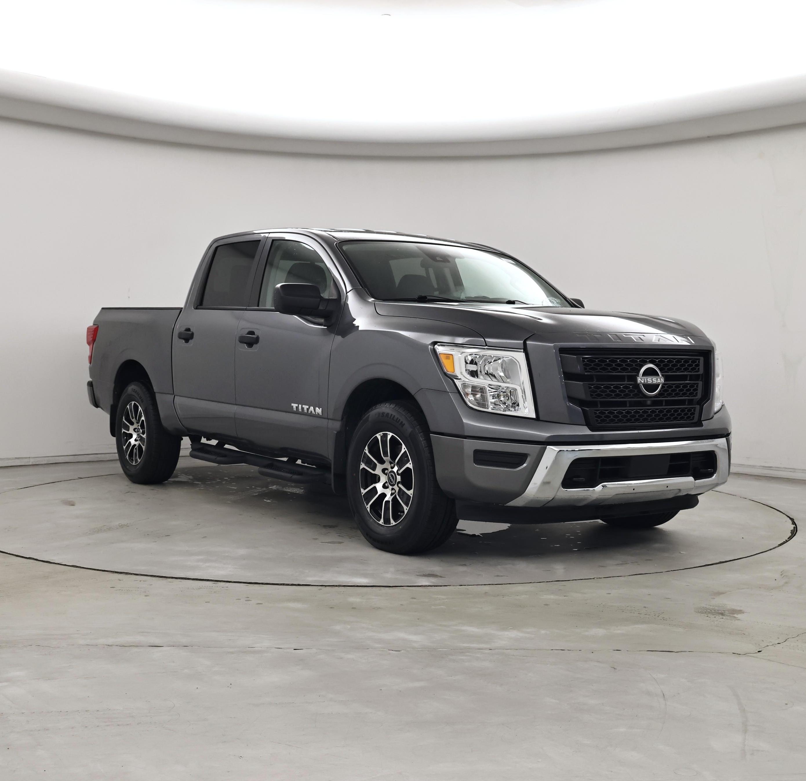 Gray 2024 Nissan Titan Pickup Truck Four-Wheel Drive Automatic