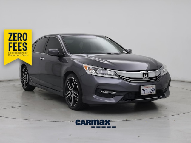 Gray 2017 Honda Accord Sedan Front-Wheel Drive Automatic