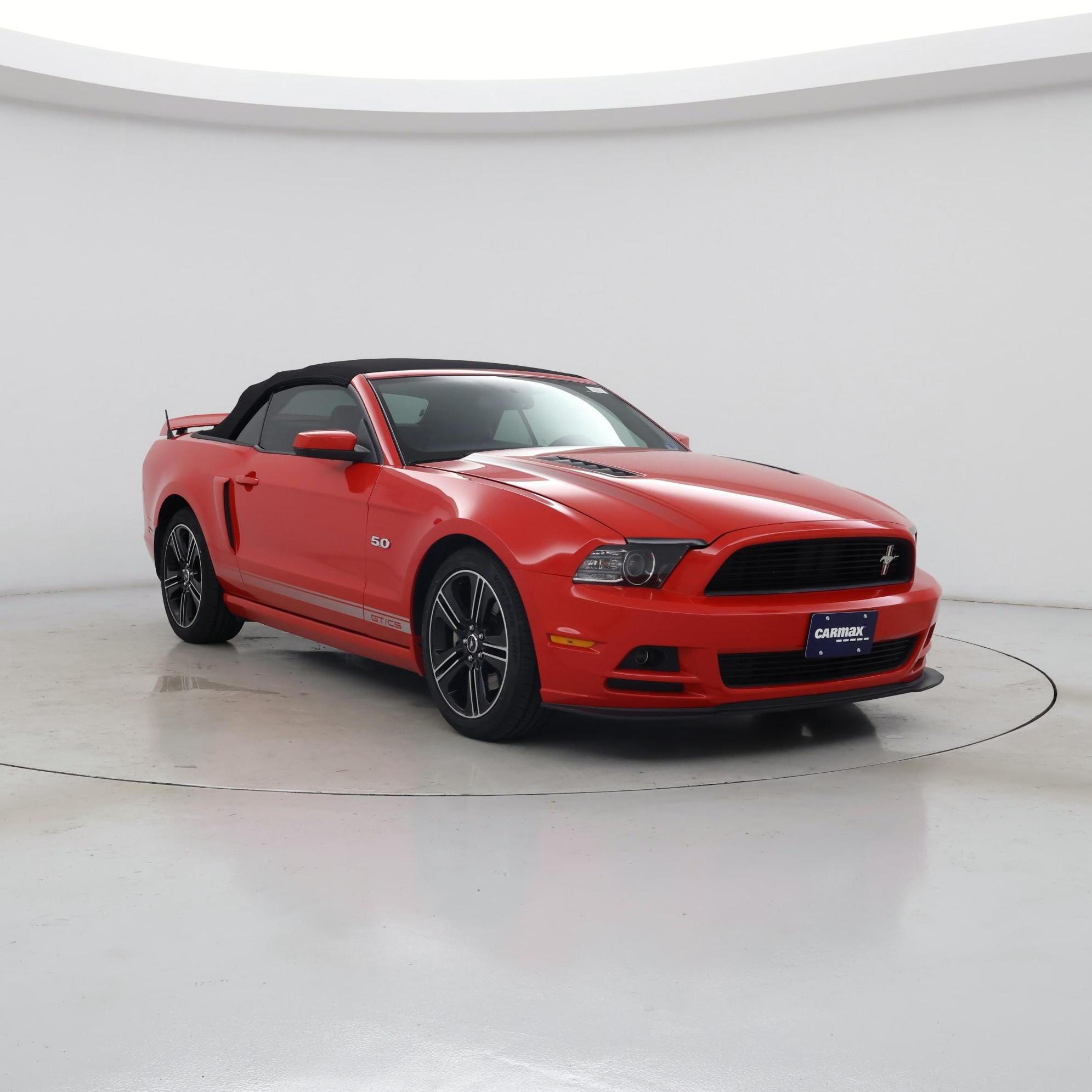 Red 2014 Ford Mustang Convertible Rear-Wheel Drive Automatic