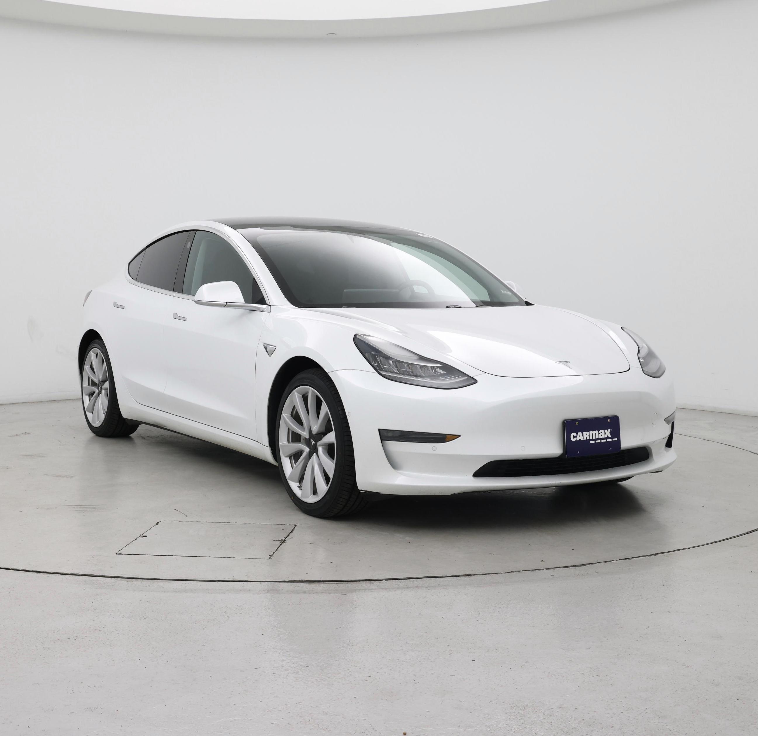 White 2019 Tesla Model 3 Sedan All-Wheel Drive Automatic