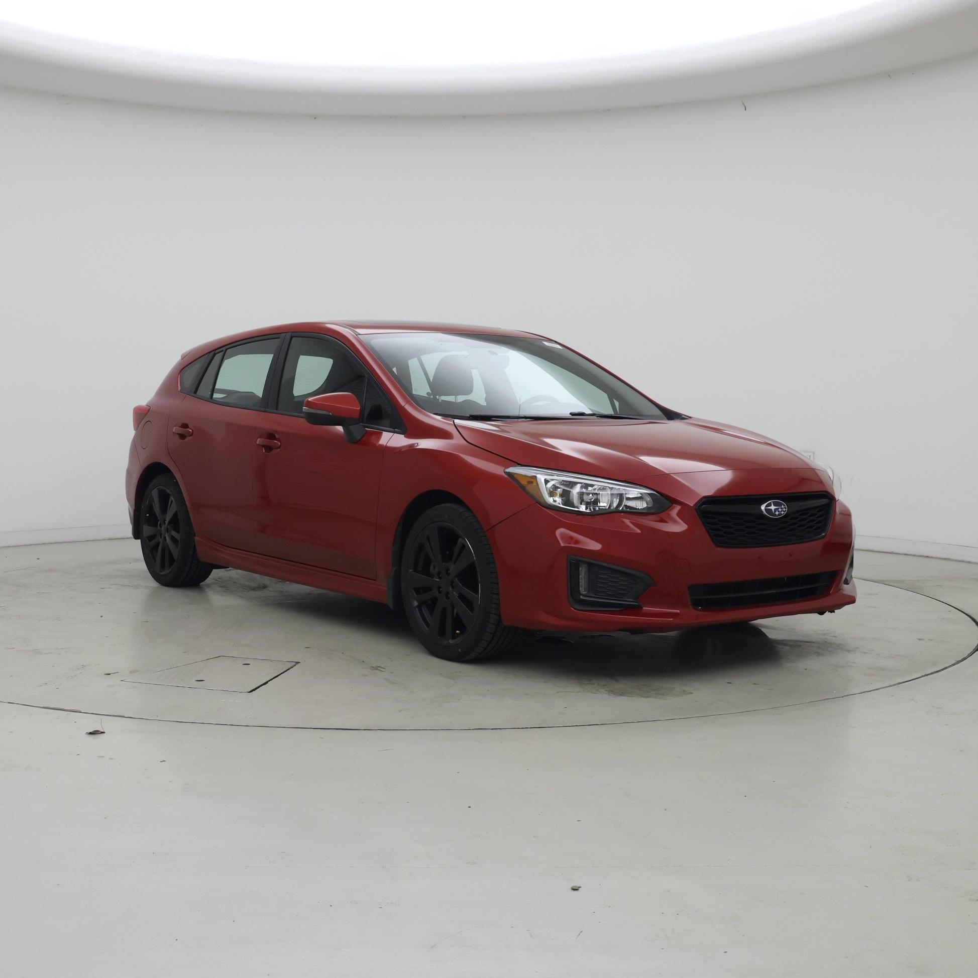 Red 2018 Subaru Impreza Hatchback All-Wheel Drive Automatic