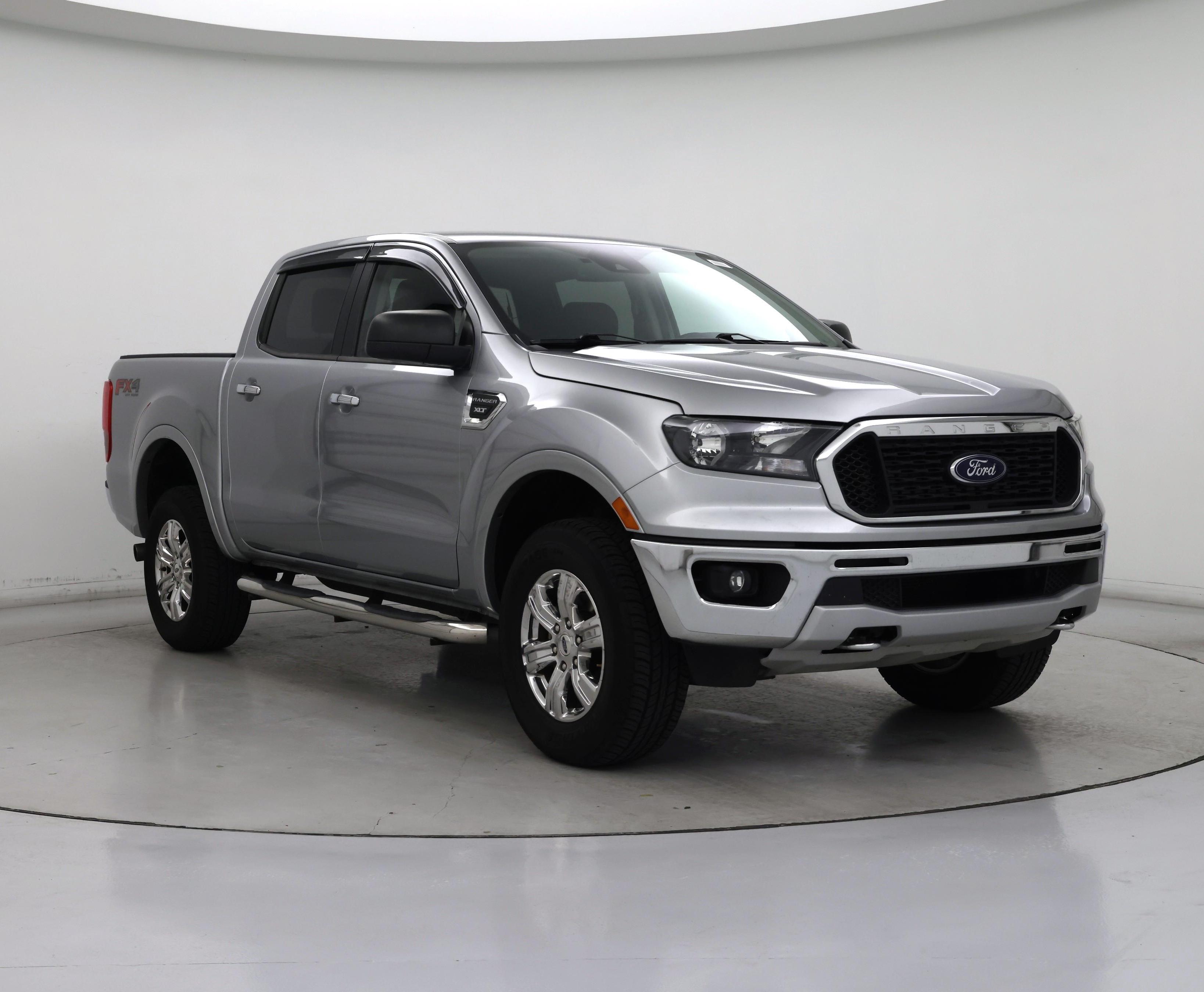 Silver 2020 Ford Ranger Pickup Truck Four-Wheel Drive Automatic