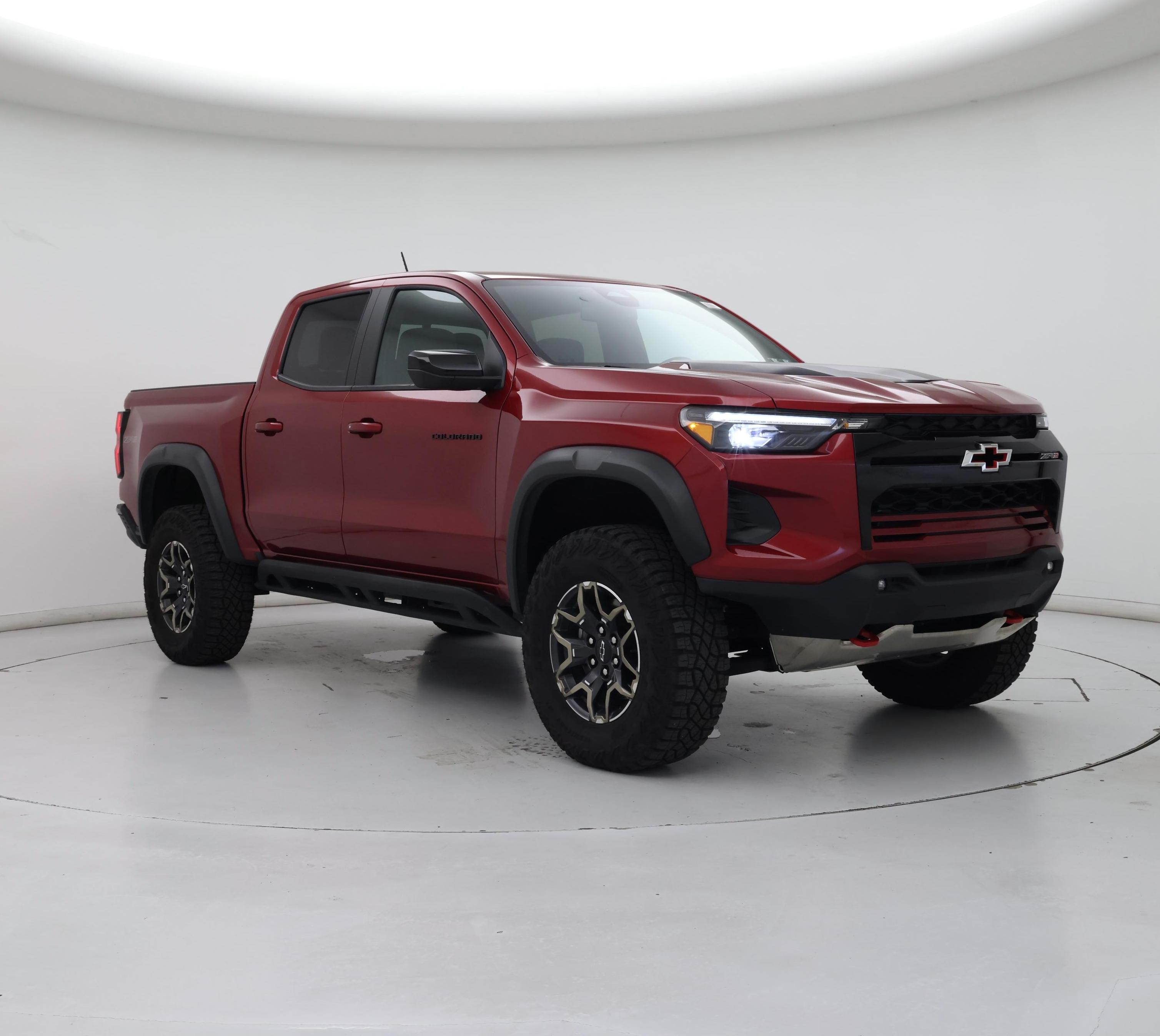 Red (Burgundy) 2024 Chevrolet Colorado Pickup Truck Four-Wheel Drive Automatic