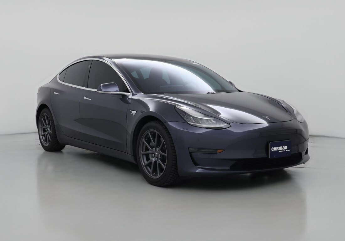2020 Tesla Model 3 Long Range All-Wheel Drive in Gray — CarMax photo