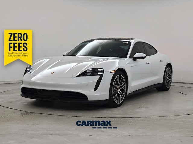 White 2022 Porsche Taycan Sedan Rear-Wheel Drive Automatic