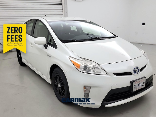 White 2015 Toyota Prius Hatchback Front-Wheel Drive Automatic