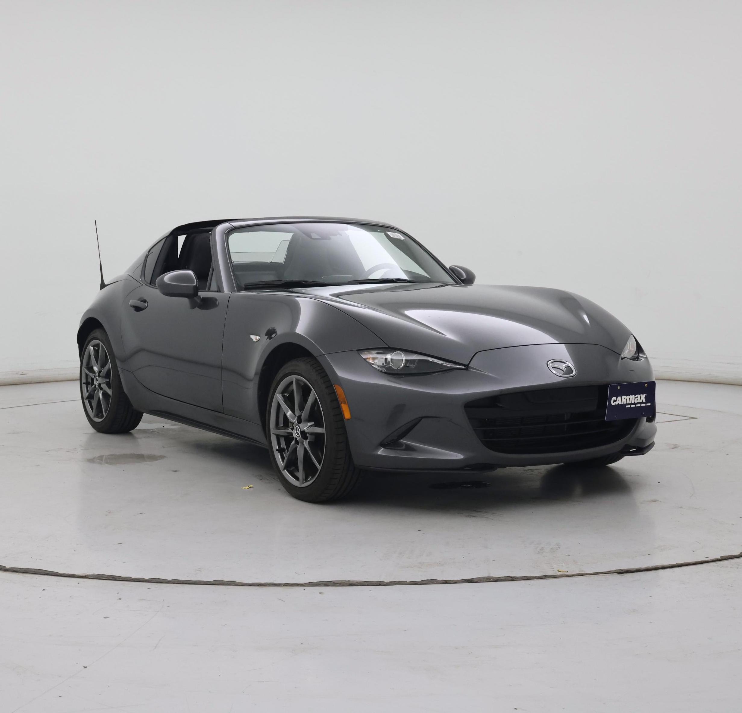 Gray 2017 Mazda MX-5 Miata Convertible Rear-Wheel Drive Manual