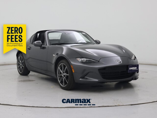 Gray 2017 Mazda MX-5 Miata Convertible Rear-Wheel Drive Manual