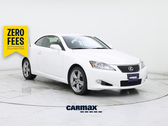 White 2014 Lexus IS Convertible Rear-Wheel Drive Automatic
