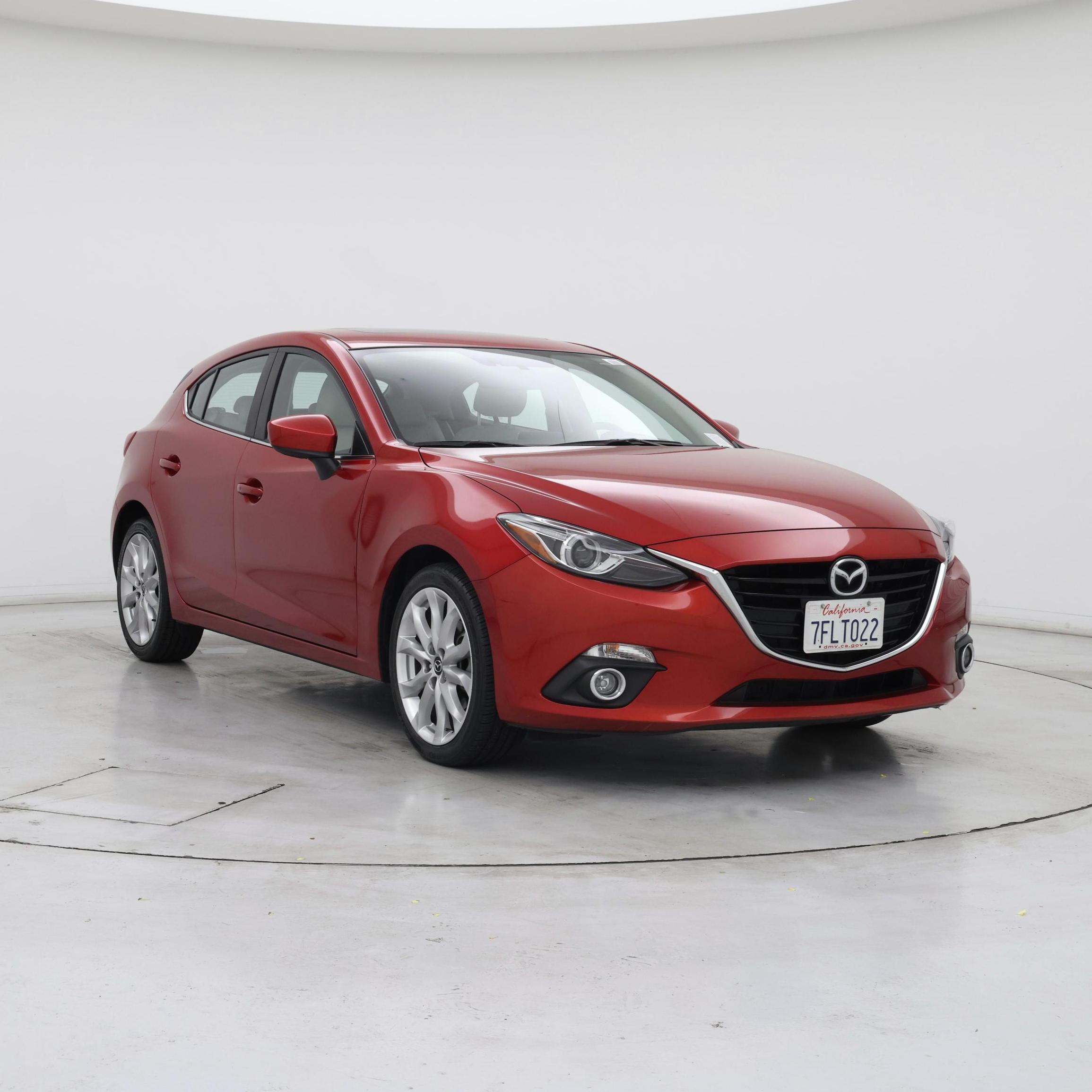 Red 2014 Mazda MAZDA3 Hatchback Front-Wheel Drive Automatic