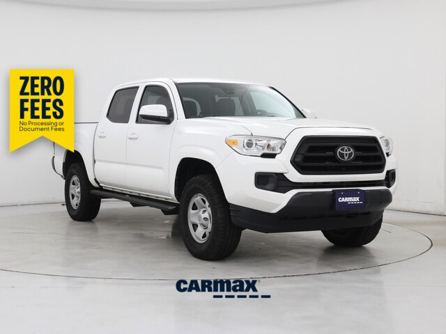 White 2020 Toyota Tacoma Pickup Truck Four-Wheel Drive Automatic