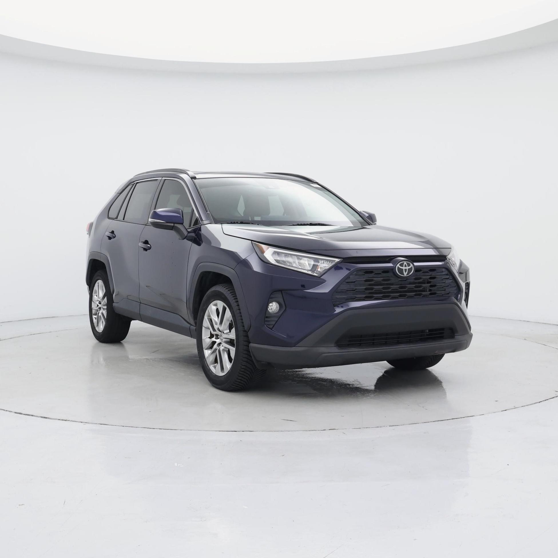 Blue 2019 Toyota RAV4 SUV / Crossover Front-Wheel Drive Automatic