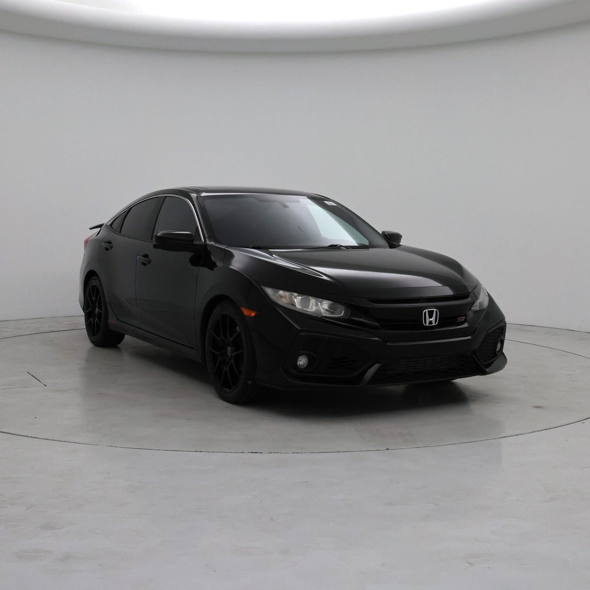 Black 2018 Honda Civic Sedan Front-Wheel Drive Manual