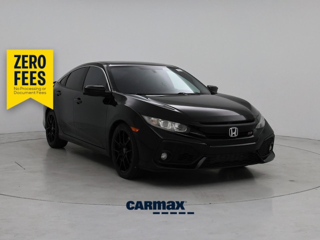 Black 2018 Honda Civic Sedan Front-Wheel Drive Manual