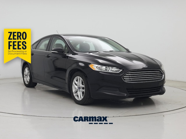Black 2016 Ford Fusion Sedan Front-Wheel Drive Automatic