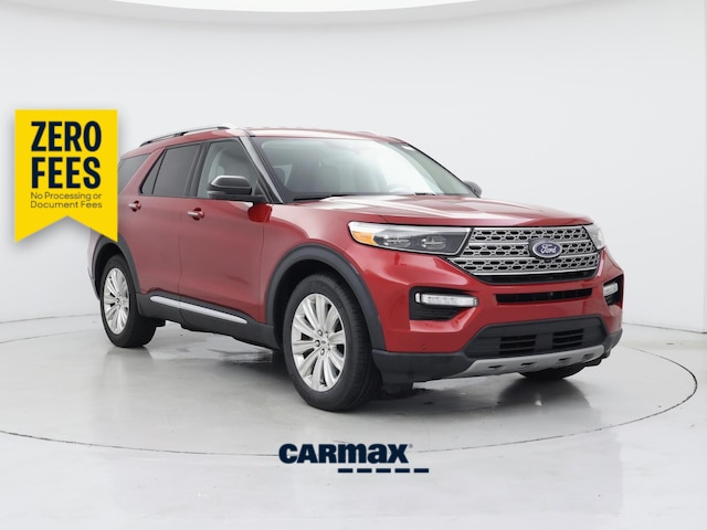 Red 2021 Ford Explorer SUV / Crossover Rear-Wheel Drive Automatic