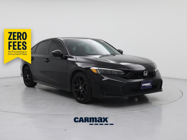 Black 2025 Honda Civic Sedan Front-Wheel Drive Automatic