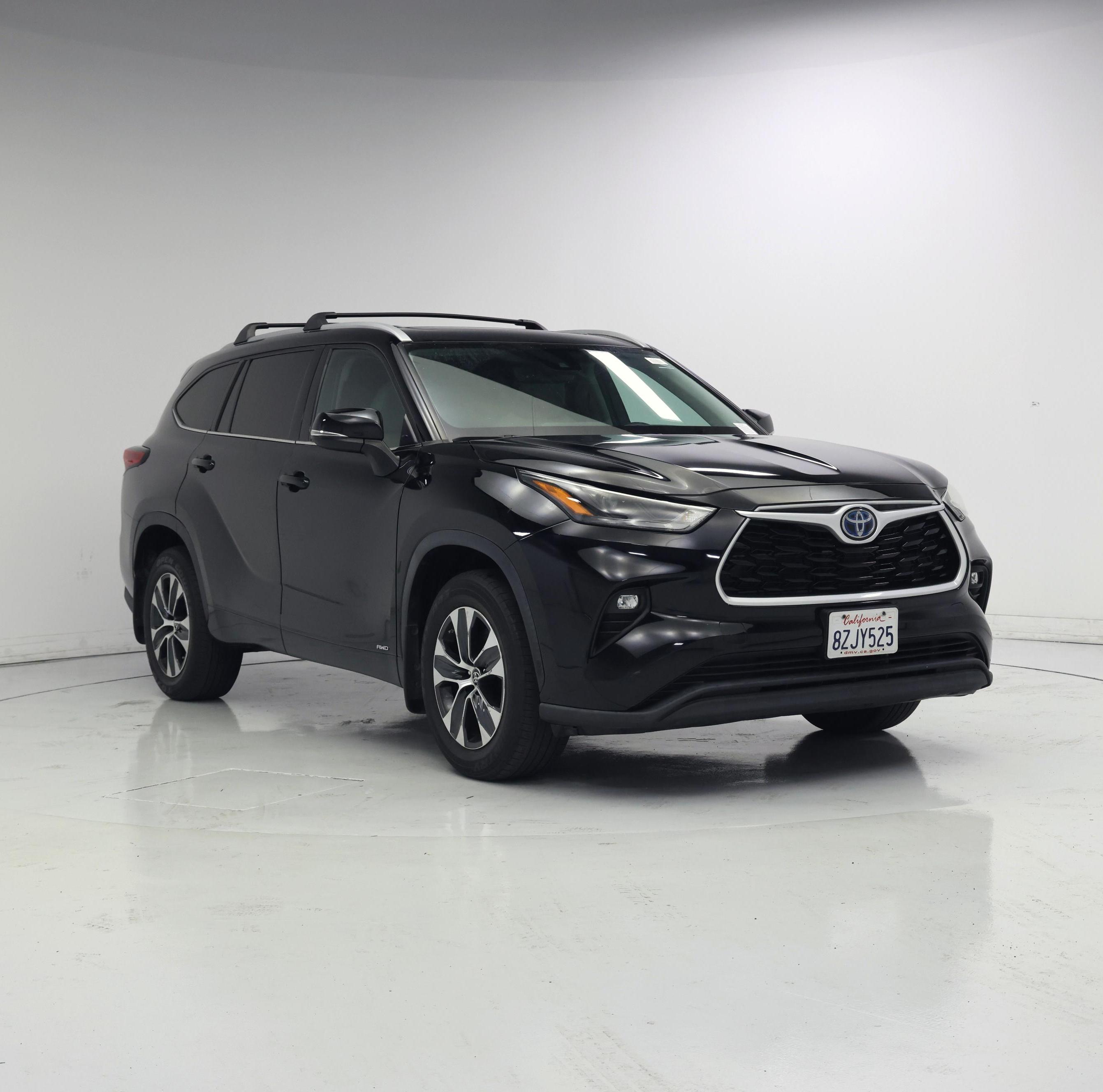 Black 2022 Toyota Highlander Hybrid SUV / Crossover All-Wheel Drive Automatic