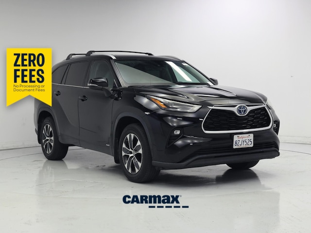 Black 2022 Toyota Highlander Hybrid SUV / Crossover All-Wheel Drive Automatic