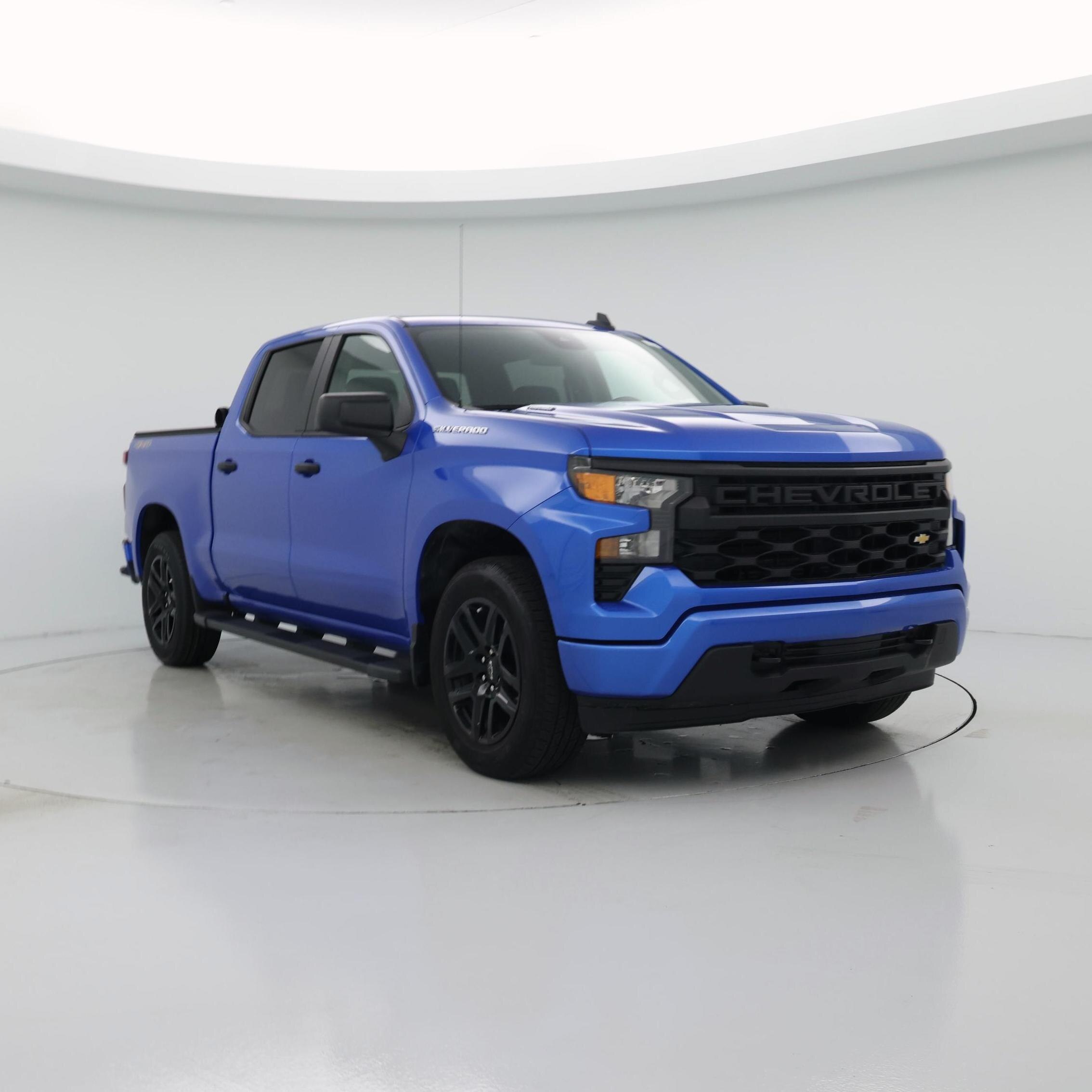 Blue 2026 Chevrolet Silverado 1500 Pickup Truck Four-Wheel Drive Automatic