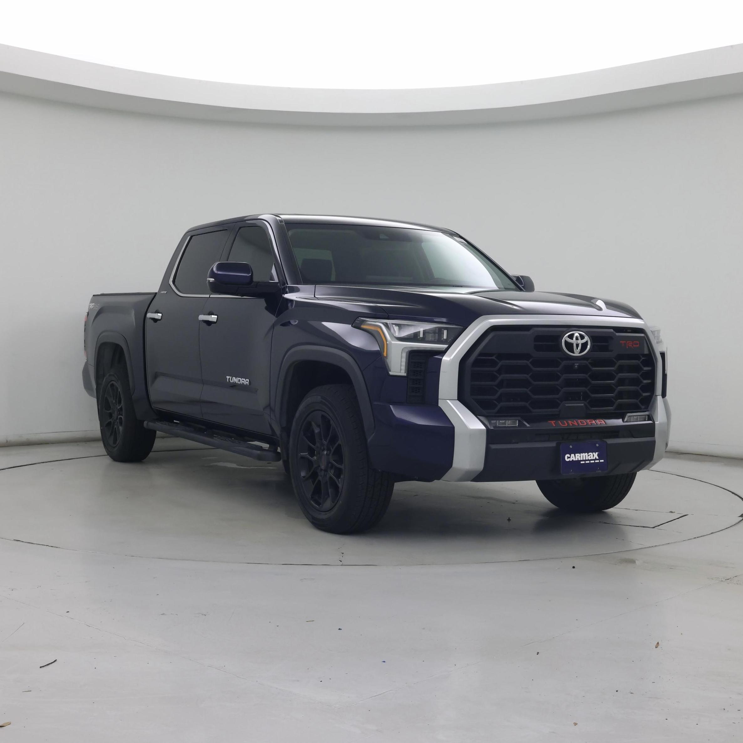 Blue 2023 Toyota Tundra Pickup Truck Four-Wheel Drive Automatic