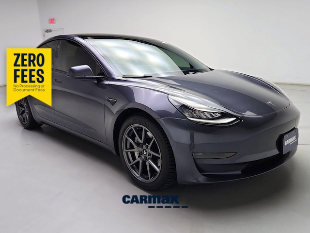 Gray 2021 Tesla Model 3 Sedan Rear-Wheel Drive Automatic